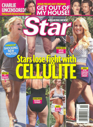 Illustration for article titled This Week In Tabloids: Brave Celebrity Soldiers Losing The War Against Cellulite